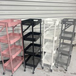 4 Tier foldable Rolling Cart