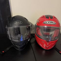 2 Large Helmets 