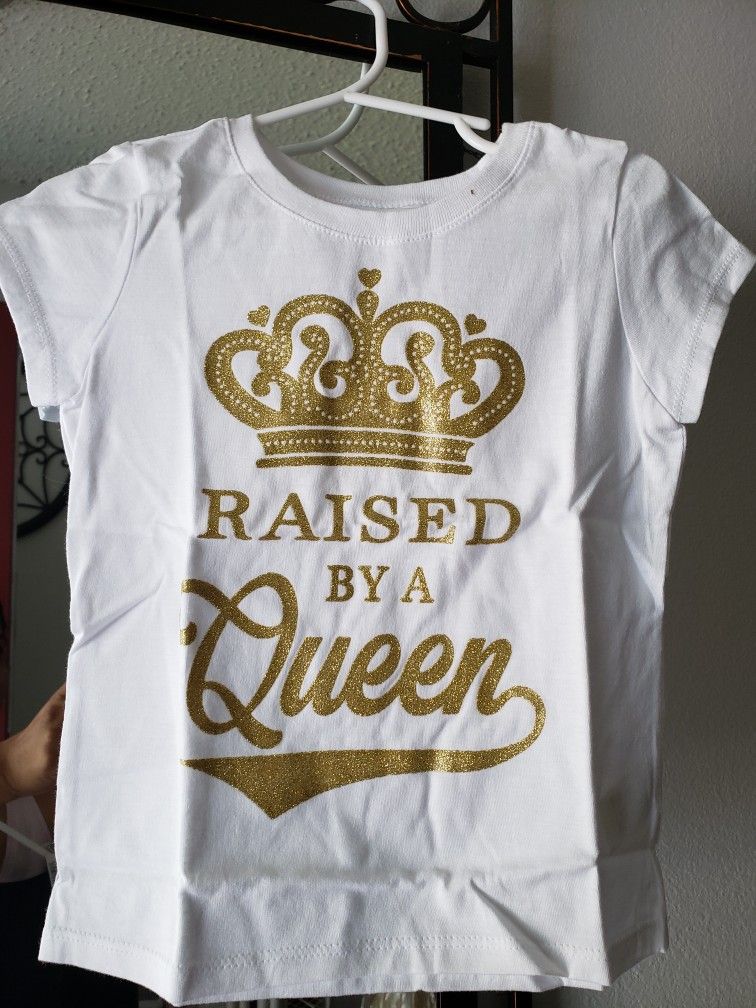 Raised By a Queen 3T Shirt Matching mom Medium shirt for Sale in