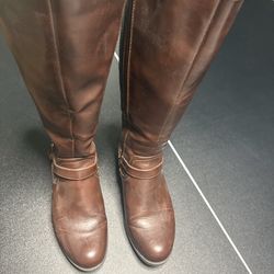 Kim Rogers leather high boots