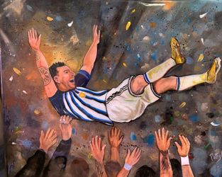 Cuadro de messi.