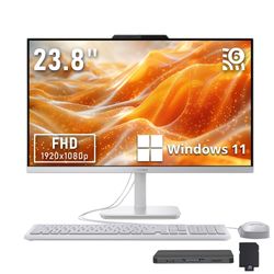 Lenovo A100 23.8" FHD Intel N100 16GB 512GB W11H AIO Desktop