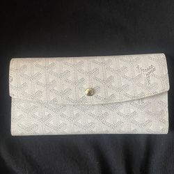 White Goyard Wallet