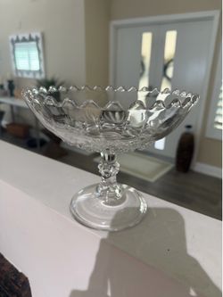 Bryce Higbee & Co Pressed Glass Compote