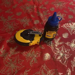 Dewalt Chalk Line With Powder Chalk Refill 