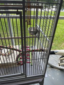 Bird cage and stand