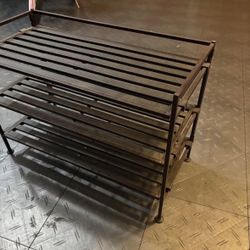 Seville Classics 3-Tier Folding Shoe Rack 