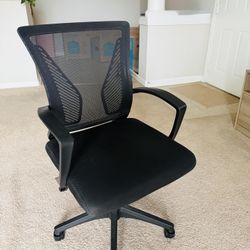 Perfect Condition Adjustable Work Table Office Chair Black