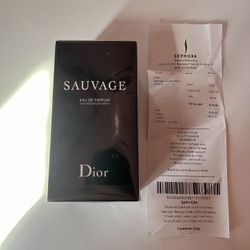 Dior sauvage 100ml (receipt and sealed)