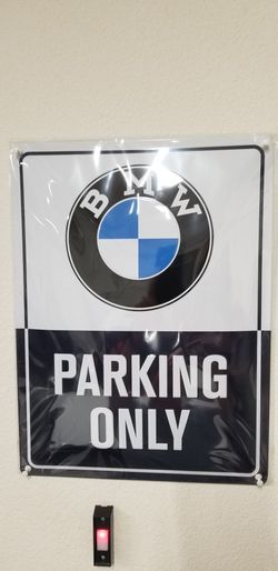 Bmw License Plate And Frames. Metal Sign