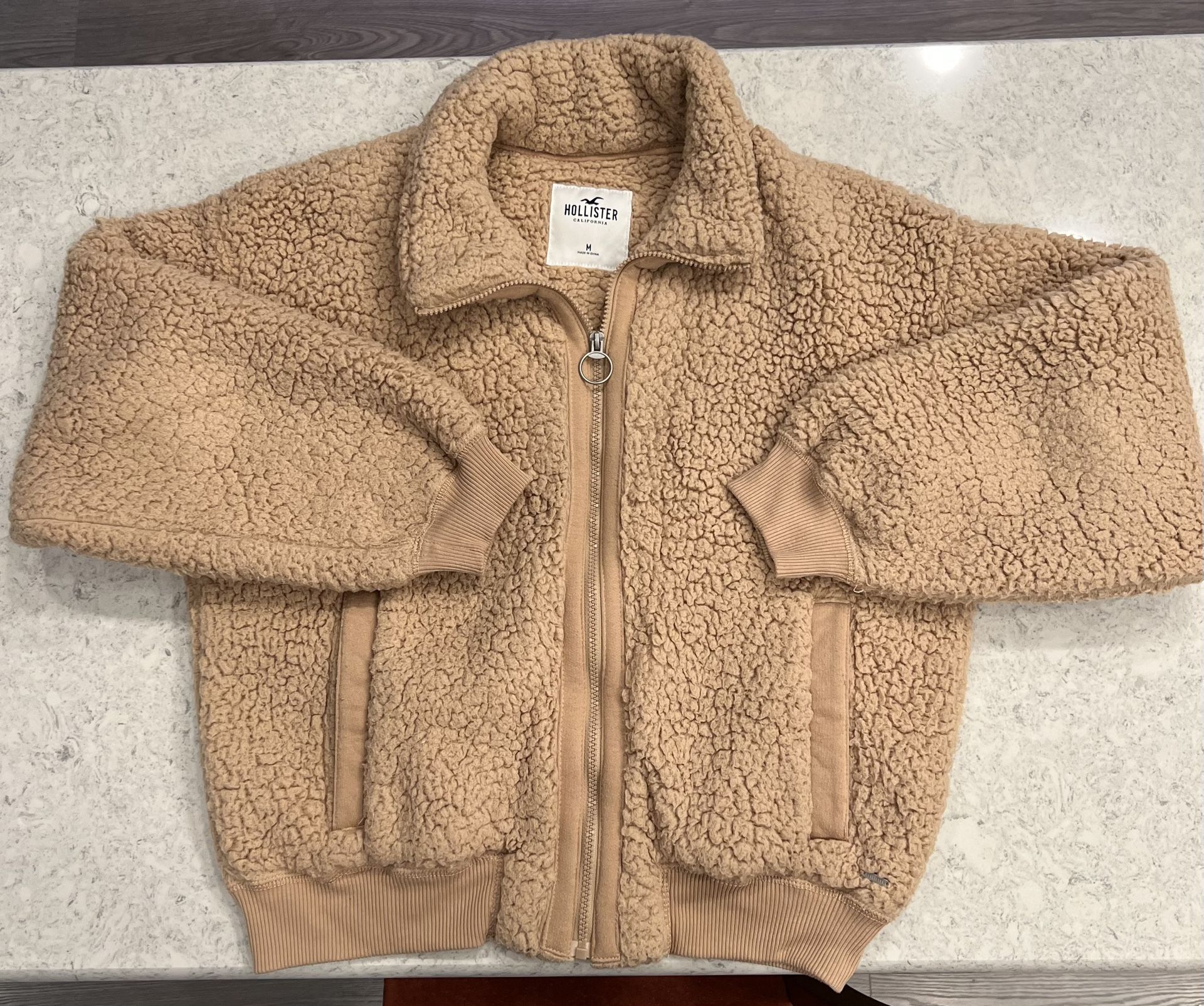 Hollister Zip Up Jacket Size Medium Fleece