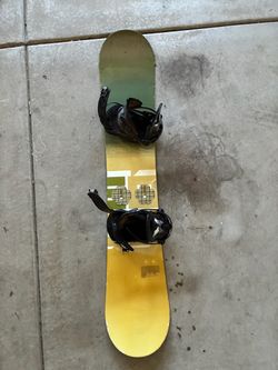 Snowboard with Bindings