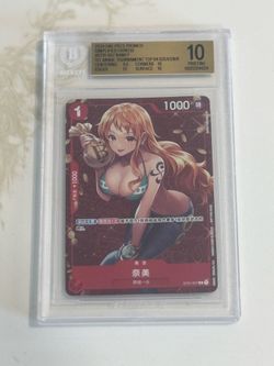 BGS 10 Pristine  pop 4 One Piece Nami 1st Anniversary Top 64 Promo