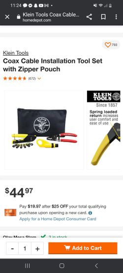 coax cable instalation kit