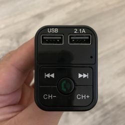 Wireless Bluetooth Car Kit Handsfree Talk MP3 player fm transmitter dual car charger 