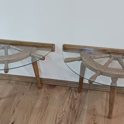 Pair of Nautical Theamed End Tables