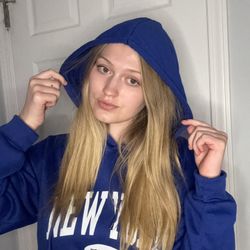 Medium Blue New York Hoodie SHEIN Brand