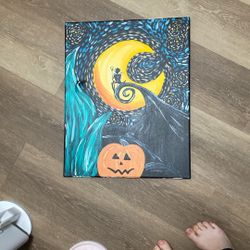 Nightmare before Christmas painting