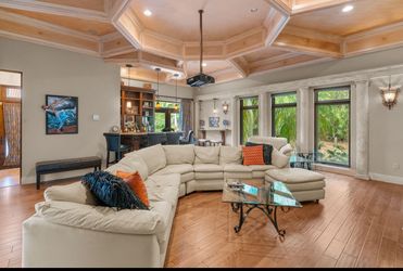 Large Leather Sectional & Oversized Leather Chair
