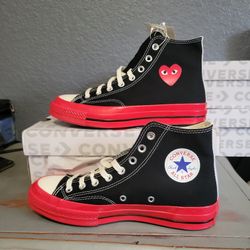 Converse X Comme Des Garçons Mens Sz 8 Women's 10