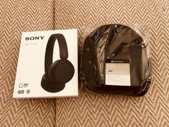 Sony WH-CH520 Bluetooth Headphones + Hard Carry Case Bundle