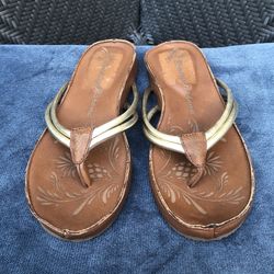 Tommy Bahama Tankimi Leather Sandal Women Size 7