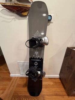 Rome 159 cm Snowboard and Salomon Bindings