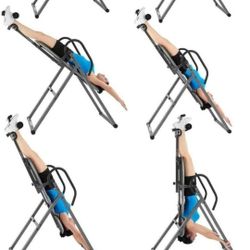 up side down back stretch table  heat & massage bar 👍like new health fitness exercise gym wellness