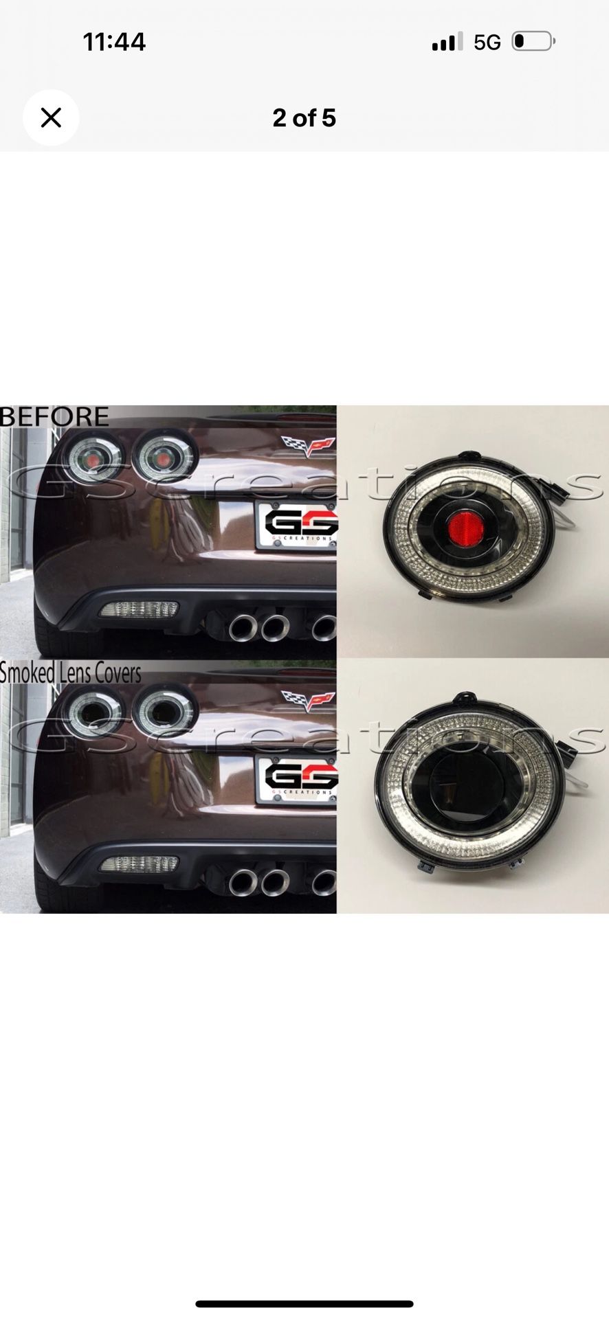 C6 Smoked Lens Cover