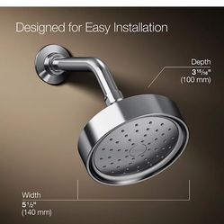 Kohler Purist Chrome Shower Head With Arm