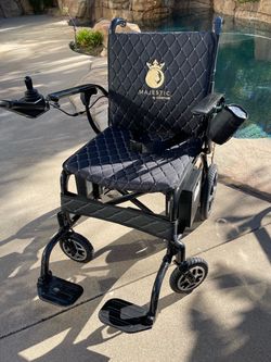 Carbon Fiber Power Comfy Go Lightweight Wheelchair w/Extras