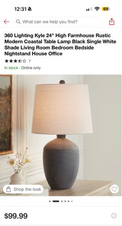 Brand New 360 Lighting 24" Farmhouse Table Lamp - New in Box