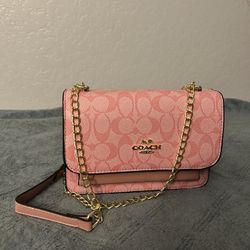 Pink coach bag