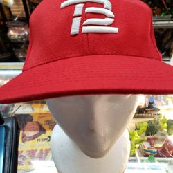 TB12 Tom Brady "GOAT" Limited Edition Red 210 Fitted 6 7/8"-7 1/4", Quarterback 