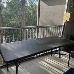 Black Folding Table 