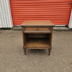 Vintage Cedar Wood Nighstand by Henredon