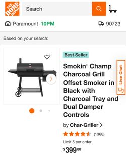 Offset Smoker Char Grill