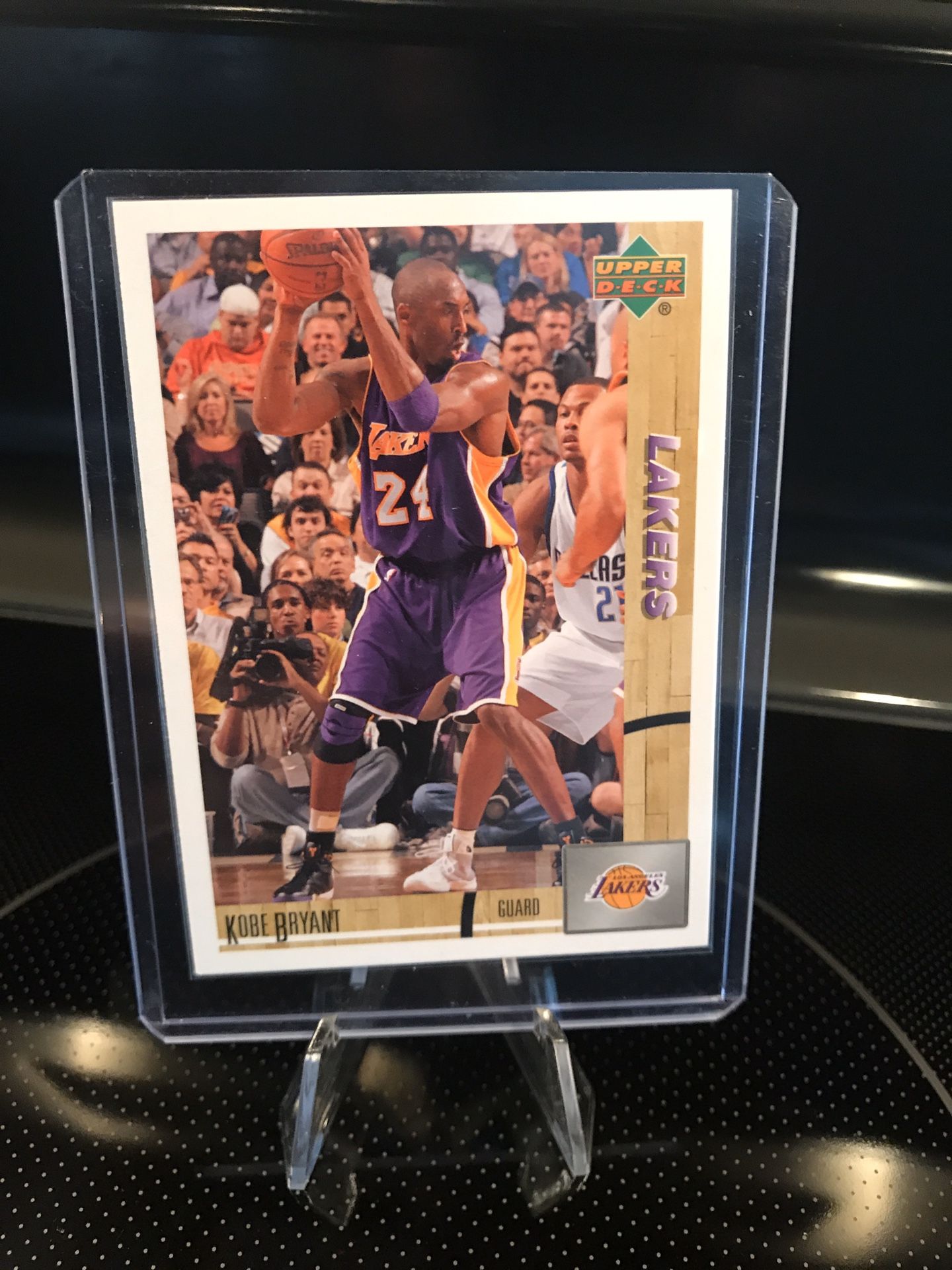 Upper Deck Kobe Bryant NBA Basketball Card Authentic Lakers Black Mamba Jersey 8 Collectible RARE $79 OBO