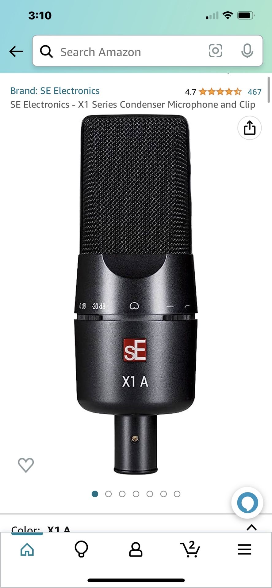 SE Electronics - X1 Series Condenser Microphone and Clip
