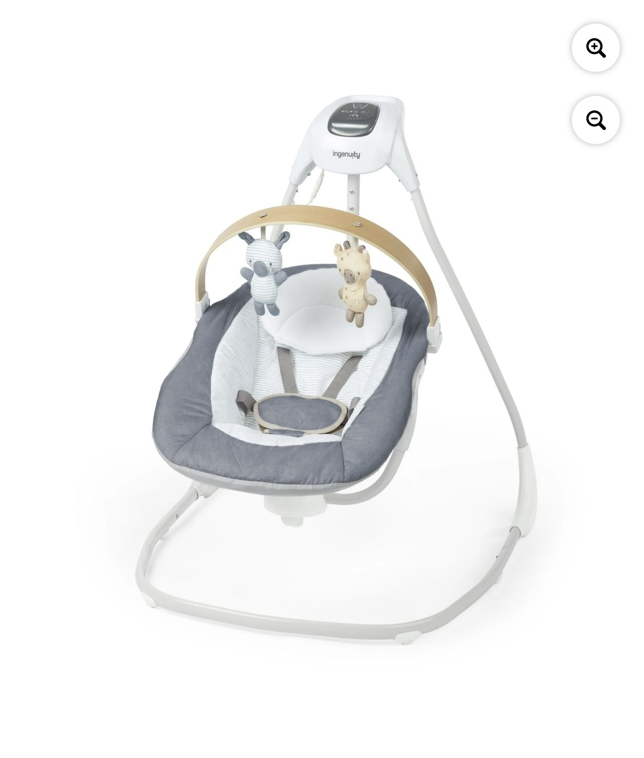 Ingenuity SimpleComfort Compact Soothing Baby Swing for Infants, Blue
