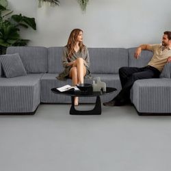 New! Luxurious Midnight-Madness Soft Touch~ Super Comfy  Sofa WITH QUEEN SLEEPER!