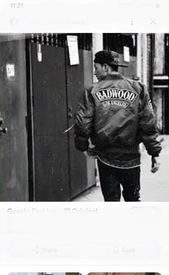 BADWOOD L Reversible Bomber Jacket Black