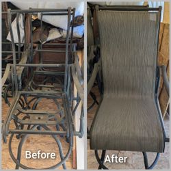 Patio chairs repair