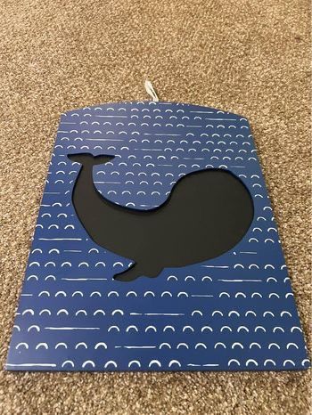 Whale Ocean Kids Room Decor Chalkboard