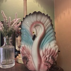 Vintage flamingo lamp/vase
