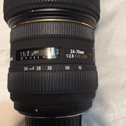 Lente Sigma Nikon 24-70 2.8 Muy Buen Estado 