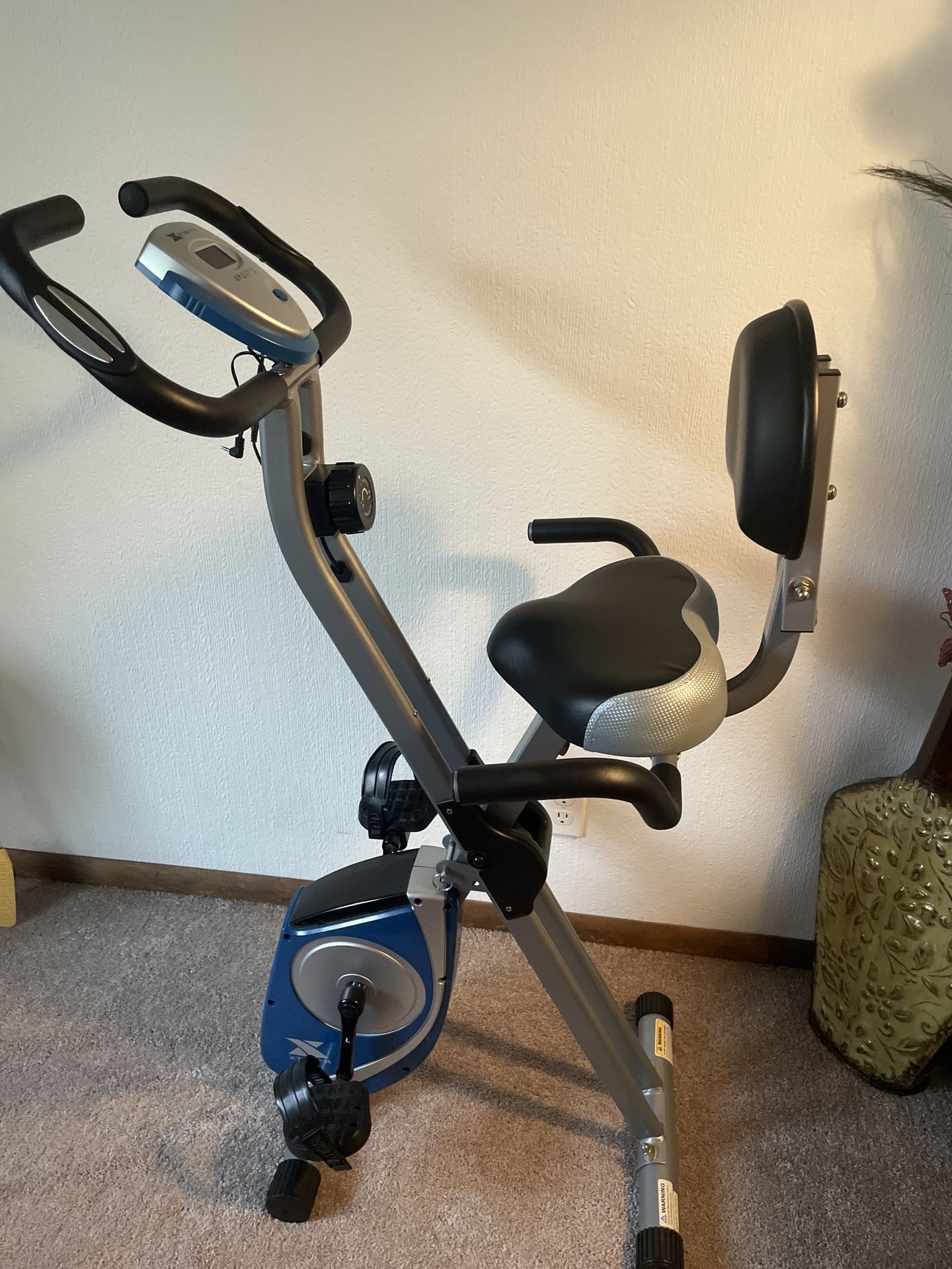 Fitness Folding Exercise Bike, 225 LB Weight Capacity