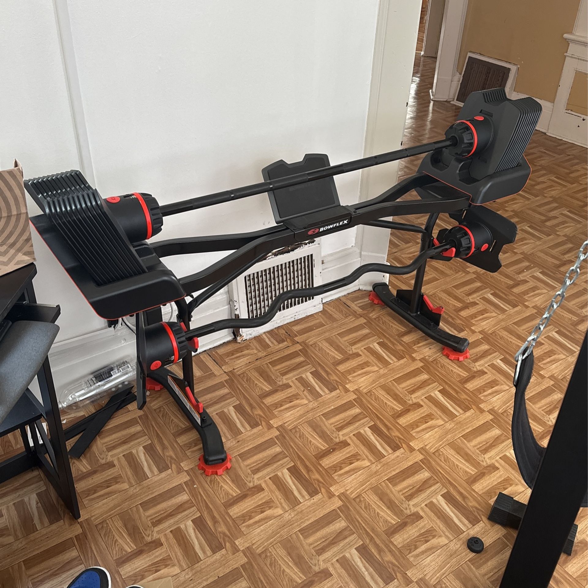 Bowflex SelectTech 2080 Barbell with Curl Bar With Weight Upgrade for
