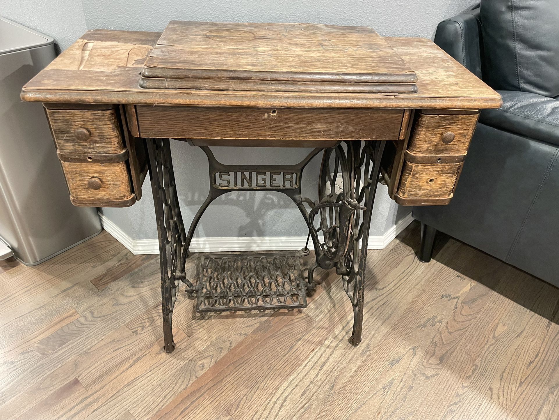 Antique Singer Sewing table