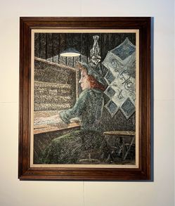 1961 Oil on Canvas Painting “The Last Chord" by Andrew William Vachon S.J.